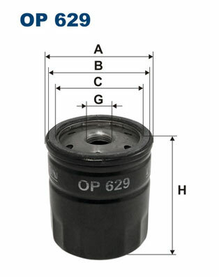 Filtr oleju OP 629 FILTRON WIX