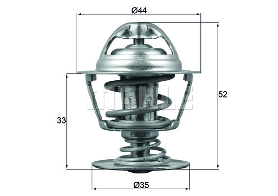 Termostat układu chłodzenia TX 173 88D MAHLE