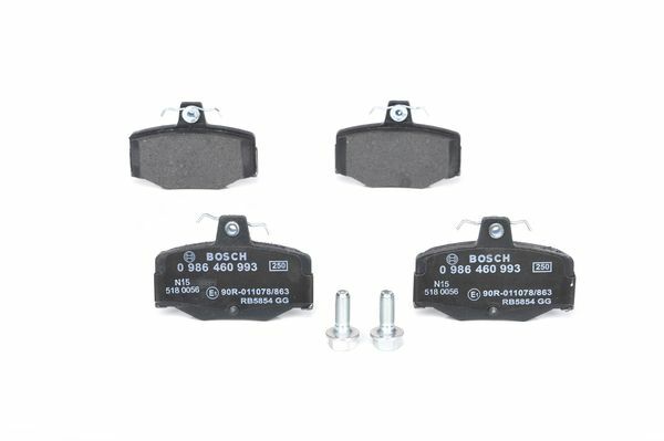 Klocki hamulcowe - komplet 0 986 460 993 BOSCH