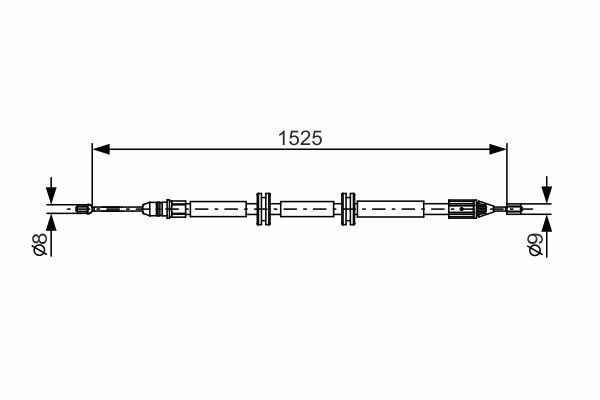 Cięgło, hamulec postojowy 1 987 482 142 BOSCH