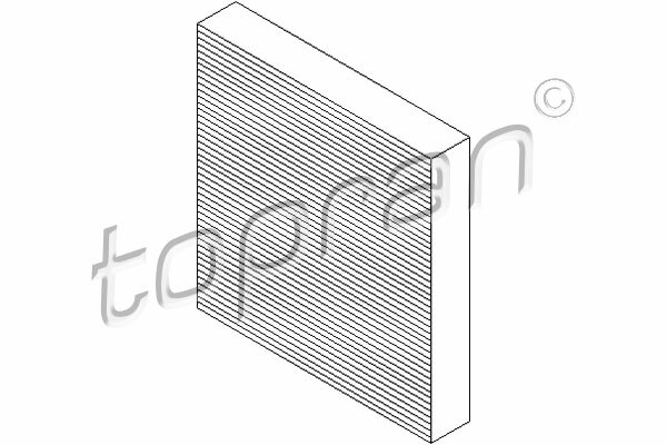 Filtr kabinowy przeciwpyłkowy 302 081 TOPRAN