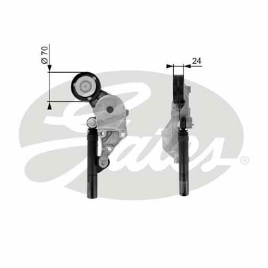 Rolka napinająca paska wieloklinowego, DriveAlign® T38192 GATES