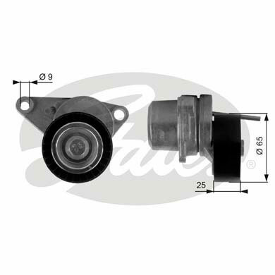 Rolka napinająca paska wieloklinowego, DriveAlign® T38313 GATES