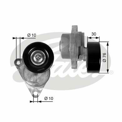 Rolka napinająca paska wieloklinowego, DriveAlign® T38376 GATES