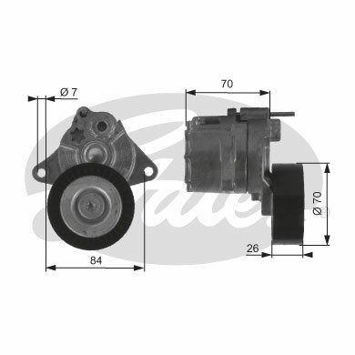 Rolka napinająca paska wieloklinowego, DriveAlign® T38415 GATES