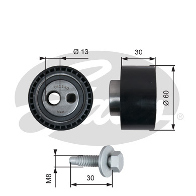 Rolka napinająca paska rozrządu, PowerGrip® T41140 GATES