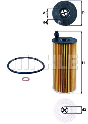 Filtr oleju OX 404D KNECHT
