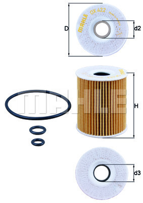Filtr oleju OX 422D KNECHT