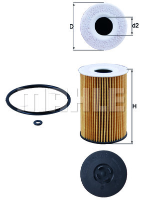 Filtr oleju OX 787D KNECHT