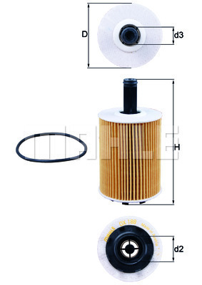 Filtr oleju OX 188D KNECHT