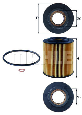 Filtr oleju OX 154/1D KNECHT