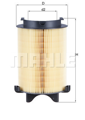 Filtr powietrza LX 1566 KNECHT