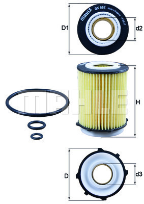 Filtr oleju OX 982D KNECHT