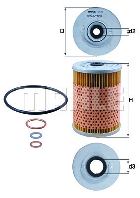 Filtr oleju OX 32D KNECHT