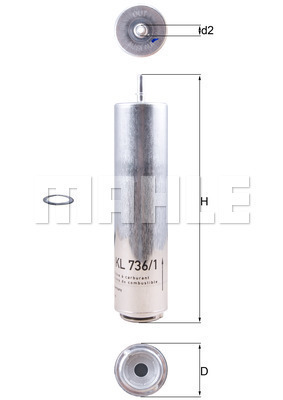 Filtr paliwa KL 736/1D KNECHT