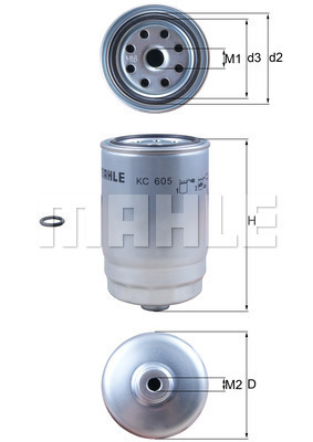 Filtr paliwa KC 605D KNECHT