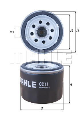 Filtr oleju OC 11 KNECHT