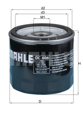 Filtr oleju OC 606 KNECHT