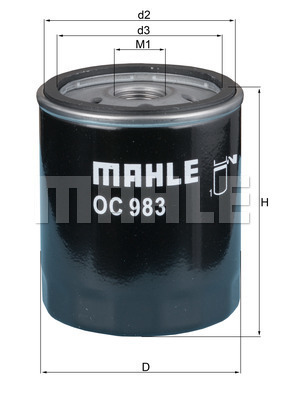 Filtr oleju OC 983 KNECHT