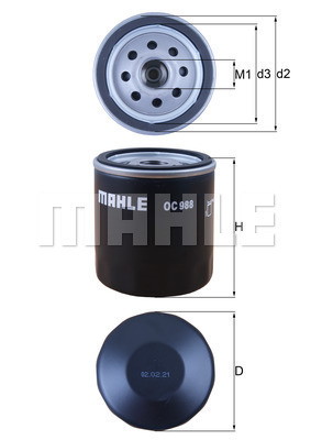 Filtr oleju OC 988 KNECHT