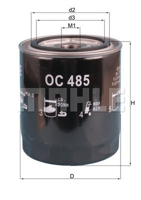 Filtr oleju OC 485 KNECHT
