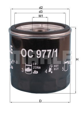 Filtr oleju OC 977/1 KNECHT