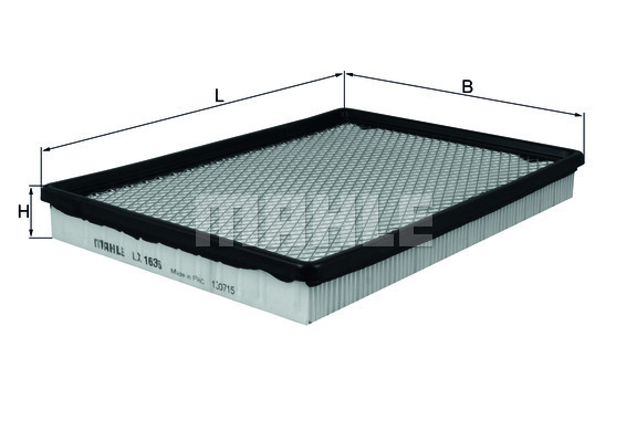 Filtr powietrza LX 1636 KNECHT