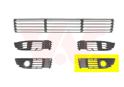 Kratka wentylacyjna, zderzak, ** Equipart ** 5837593 VAN WEZEL