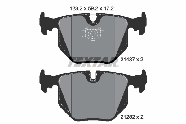 Klocki hamulcowe - komplet, Q+ 2148701 TEXTAR
