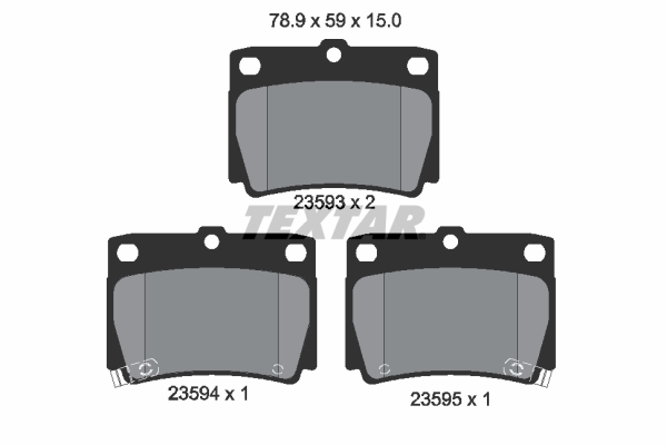 Klocki hamulcowe - komplet 2359301 TEXTAR