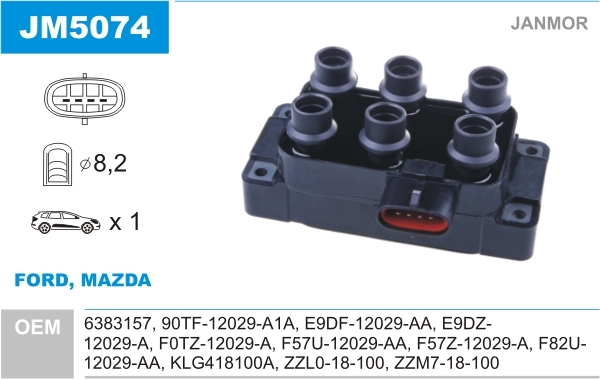 Cewka zapłonowa JM5074 JANMOR