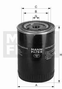 Filtr W 723/3 MANN-FILTER MANN+HUMMEL GMBH