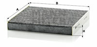 Filtr kabinowy przeciwpyłkowy CUK 2358 MANN-FILTER MANN+HUMMEL GMBH