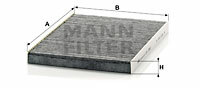 Filtr kabinowy przeciwpyłkowy CUK 2882 MANN-FILTER MANN+HUMMEL GMBH