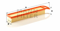 Filtr powietrza C 5082/2 MANN-FILTER MANN+HUMMEL GMBH