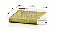 Filtr kabinowy przeciwpyłkowy, FreciousPlus FP 1829 MANN-FILTER MANN+HUMMEL GMBH