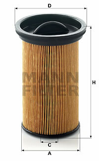 Filtr paliwa PU 742 MANN-FILTER MANN+HUMMEL GMBH