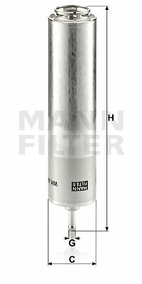 Filtr paliwa WK 5001 MANN-FILTER MANN+HUMMEL GMBH