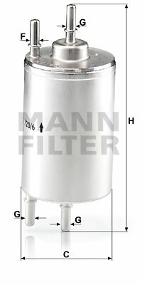 Filtr paliwa WK 720/6 MANN-FILTER MANN+HUMMEL GMBH