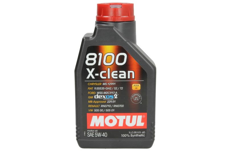 Olej, 8100 X-CLEAN 5W40 102786 MOTUL