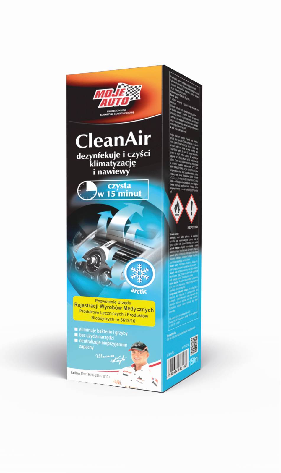KLIMATYZACJA PREPARAT DO CZYSZCZENIA KLIMATYZACJI GRANAT ARCTIC MOJE AUTO 150ML. SZT  19-583 AMTRA