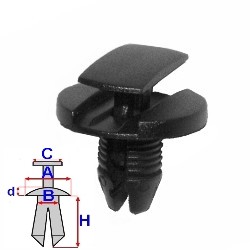 kołek montażowy C60151 ROMIX