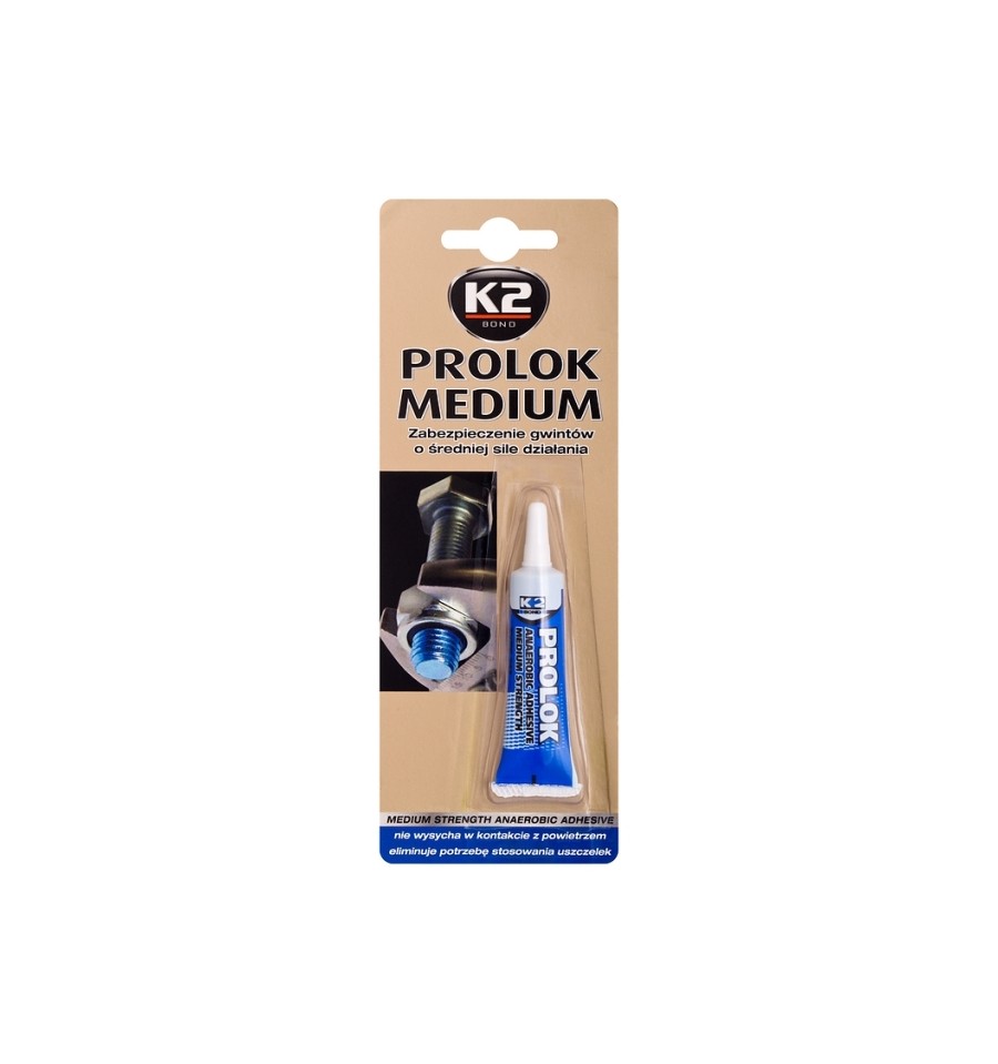 KLEJ DO SRUB SREDNIA SILA NIEBIESKI 6 ML K2 6ML INTER-GLOBAL B150 INTER-GLOBAL