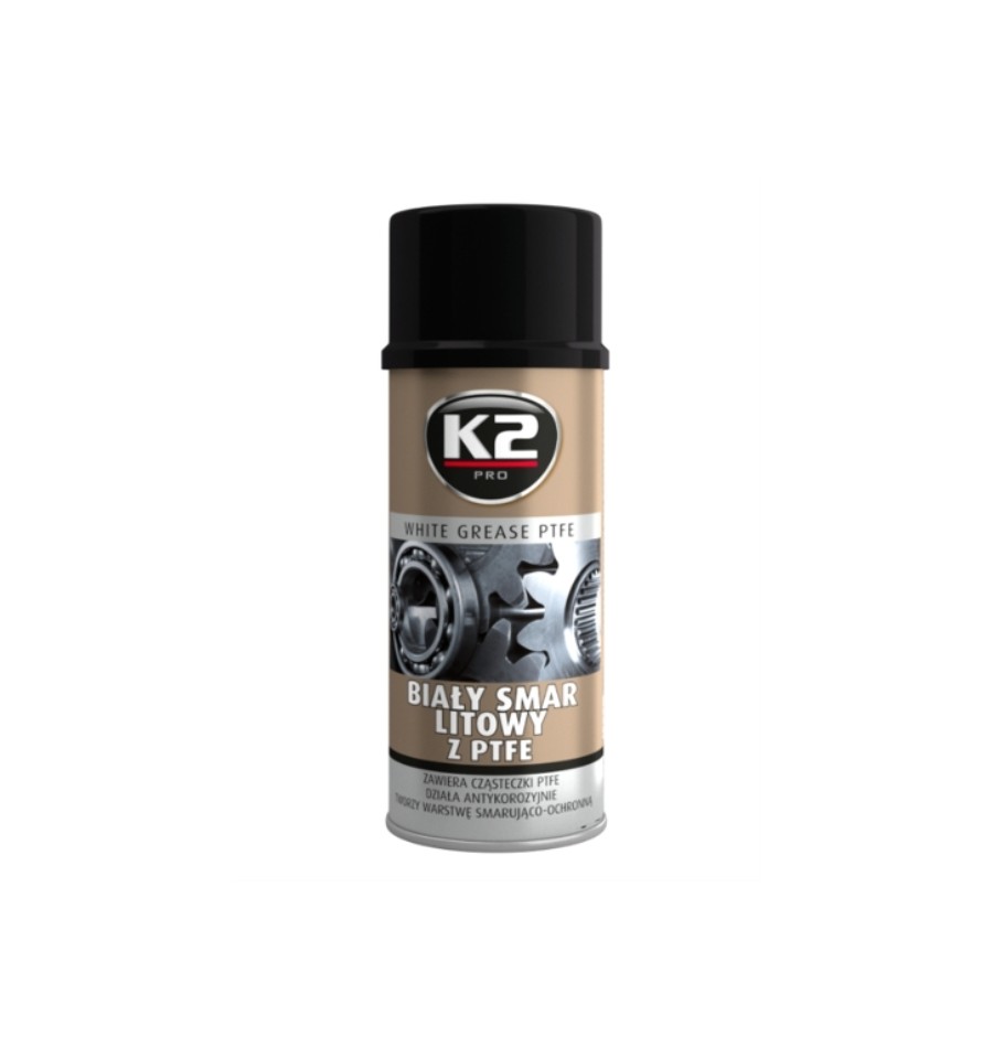 SMAR BIALY Z PTFE SPRAY SMARUJE, CHRONI PRZED KOROZJA 400ML INTER-GLOBAL W121 INTER-GLOBAL