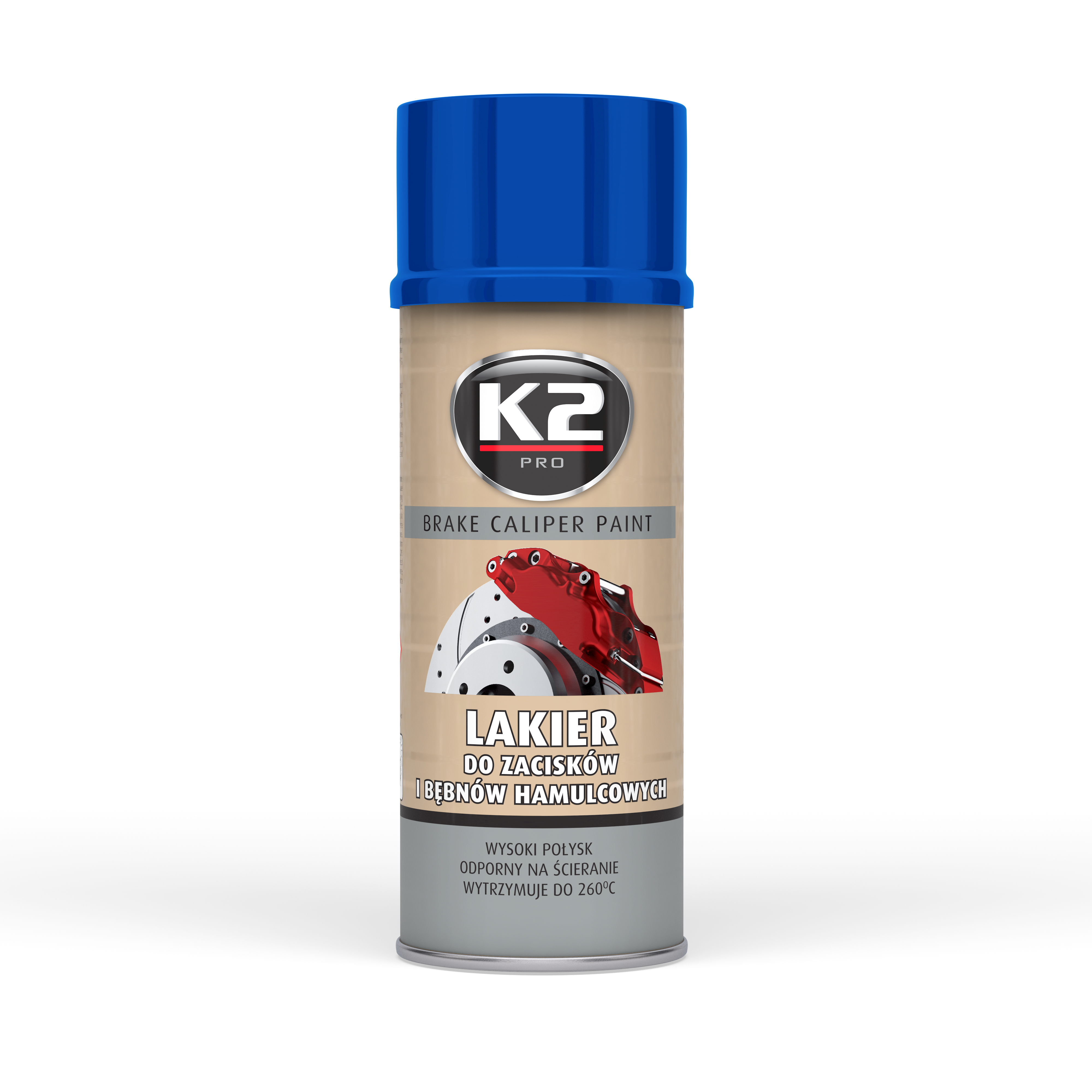 LAKIER BRAKE CALIPER SPRAY - NIEBIESKI   LAKIER DO ZACISKOW HAMULCOWYCH. 400ML INTER- L346NI INTER-GLOBAL