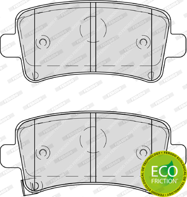 Klocki hamulcowe - komplet, PREMIER ECO FRICTION FDB4209 FERODO