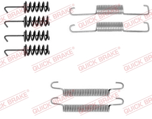 Zestaw akcesoriów, szczęki hamulcowe hamulca postojowego 105-0774 Quick Brake ApS