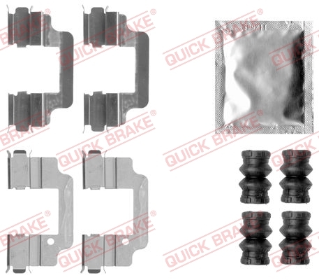 Zestaw akcesoriów, klocki hamulcowe 109-1806 Quick Brake ApS