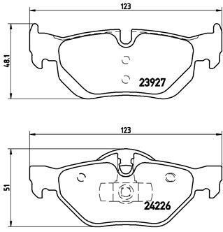 Klocki hamulcowe - komplet P 06 038 BREMBO