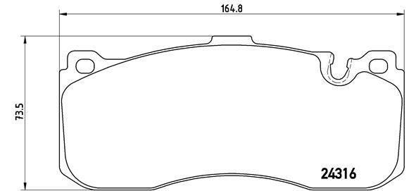 Klocki hamulcowe - komplet P 06 041 BREMBO